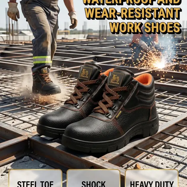 BESTGUARD Steel-Toe Safety Work Boots Anti-Puncture Industrial Shoes