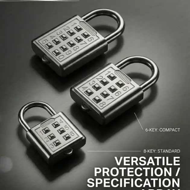 BESTGUARD Combination Padlock Keyless Security Lock Heavy Duty Zinc Alloy Weatherproof