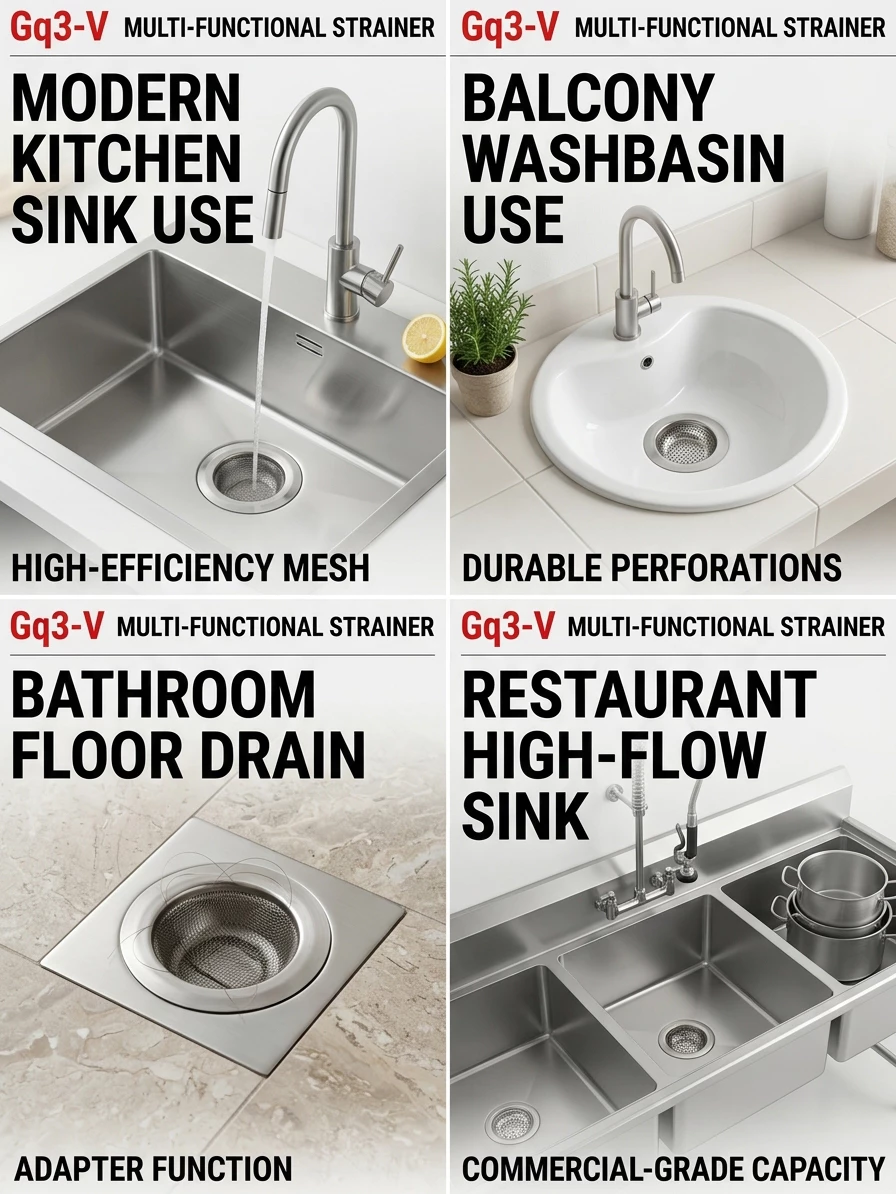 BESTGUARD 115mm Sink Strainer Stainless Steel Universal Drain Filter Dual Filtration - Image 6