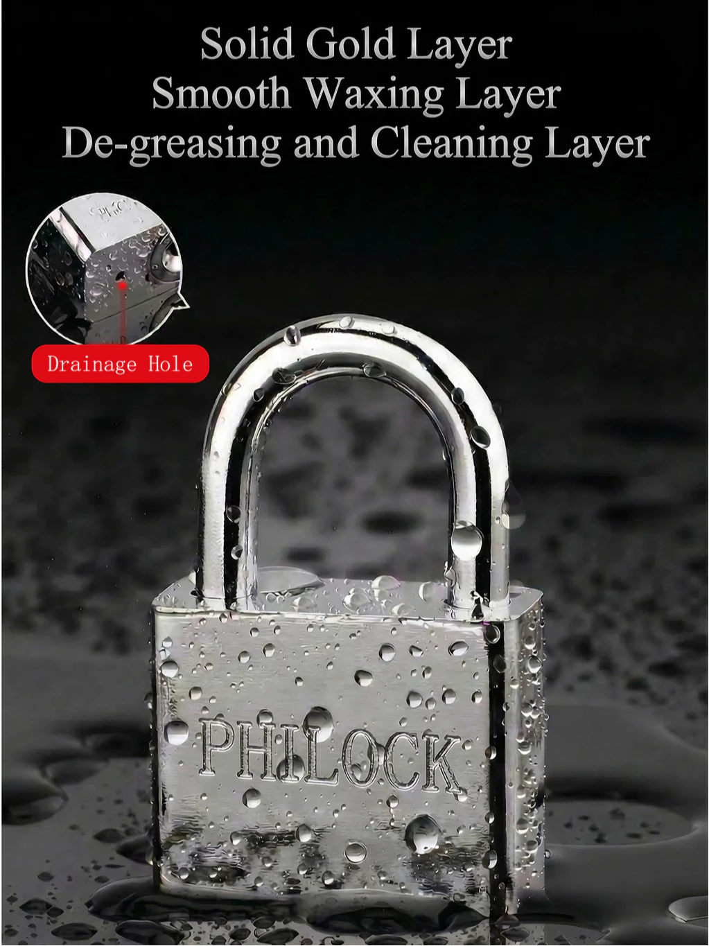BESTGUARD 304 Stainless Steel Padlock | Anti-Theft & Waterproof Security Lock | Anti-Smash&Anti-Cut - Image 3
