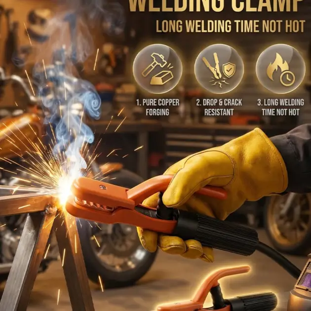 BESTGUARD Pure Copper Welding Electrode Holder | 300A Insulated Welding Clamp | High Conductivity
