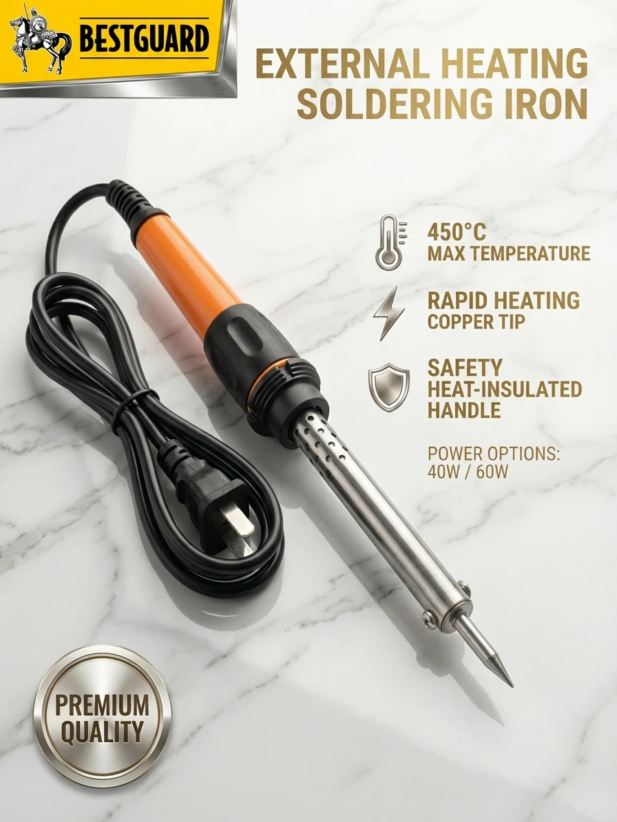 BESTGUARD 60W 220V Electric Soldering Iron Kit Fastening & Soldering Tools Heating Tool