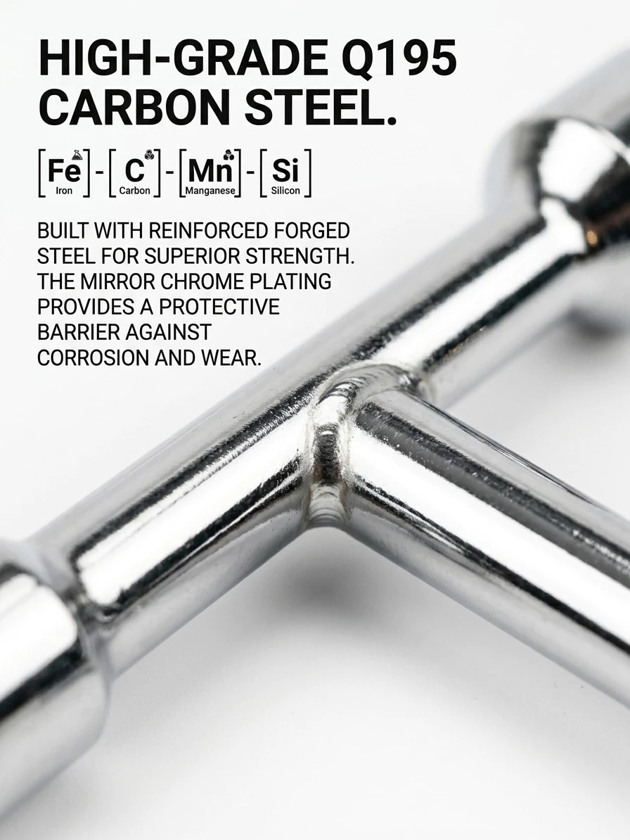 BESTGUARD T Handle Socket Wrench 8-19mm 3 in 1 Mini Spanner Tool Carbon Steel - Image 9