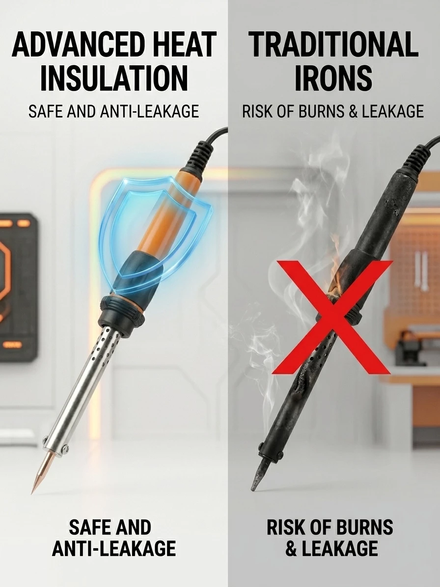 BESTGUARD 60W 220V Electric Soldering Iron Kit Fastening & Soldering Tools Heating Tool - Image 6