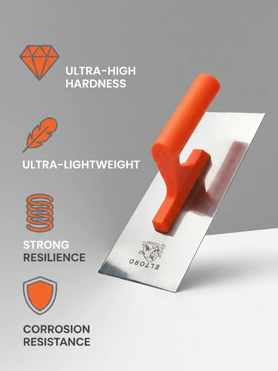 BESTGUARD Finishing Trowel Plastering Tool 250x110mm Stainless Steel Ergonomic Grip - Image 10